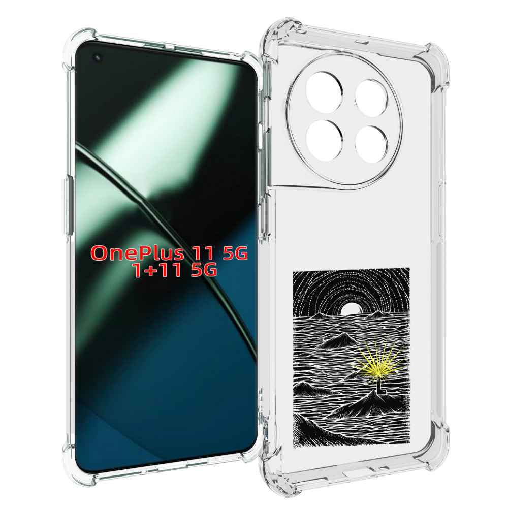 

Чехол MyPads маяк в черно белом море для OnePlus 11, Прозрачный, Tocco