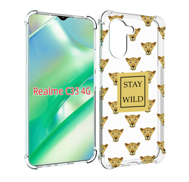 

Чехол MyPads леопард-вайлд для Realme C33 4G, Прозрачный, Tocco