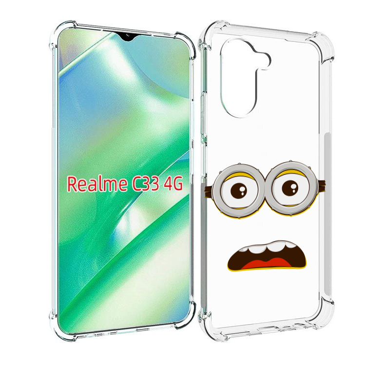 

Чехол MyPads лицо-миньона для Realme C33 4G, Прозрачный, Tocco