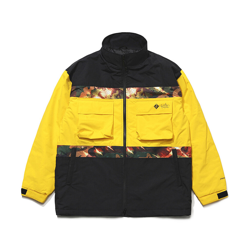 фото Толстовка для сноуборда bsrabbit jpxbr 2nd jacket black / yellow 2022 2000000563251