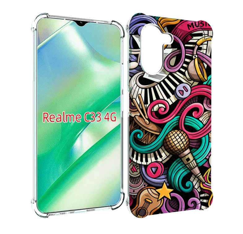 

Чехол MyPads любимая-музыка для Realme C33 4G, Прозрачный, Tocco