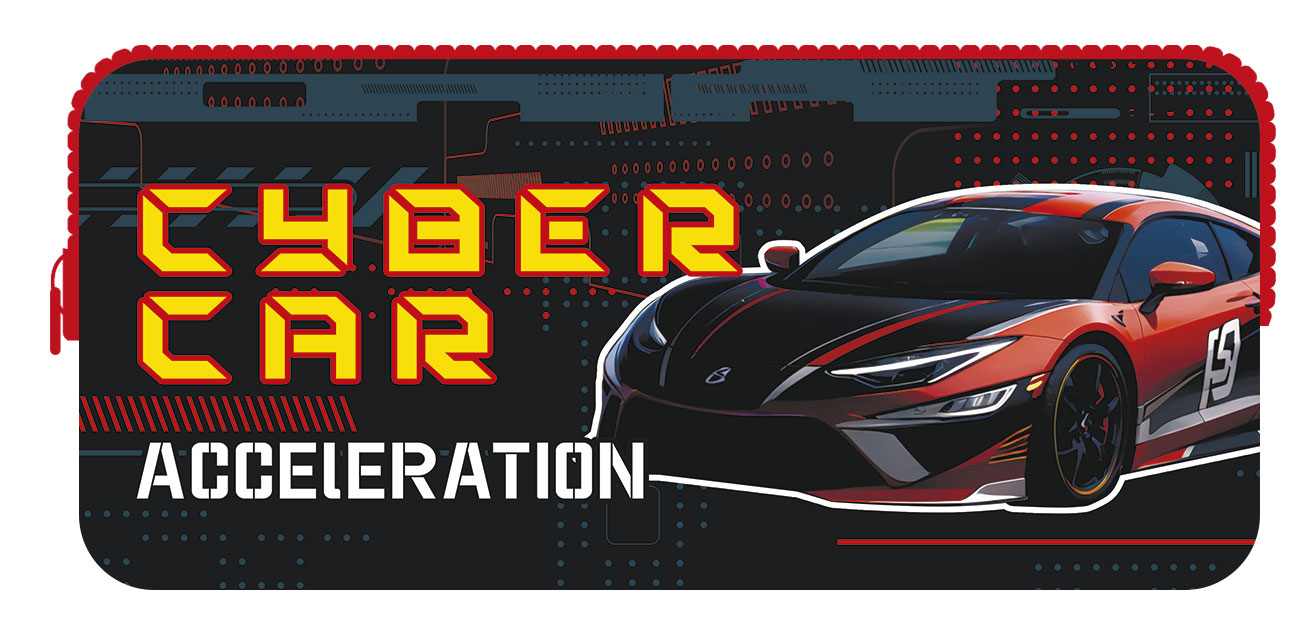 

Пенал-косметичка Пчелка Cyber car, 2 секции, Разноцветный, К-12 ручка/cc