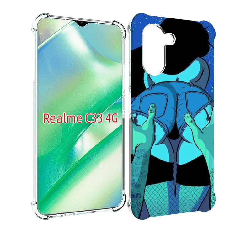 

Чехол MyPads любитель потрогать для Realme C33 4G, Прозрачный, Tocco