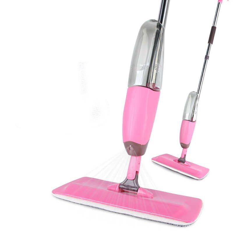 фото Швабра со встроенным распылителем healthy spray mop (цвет: розовый ) nobrand