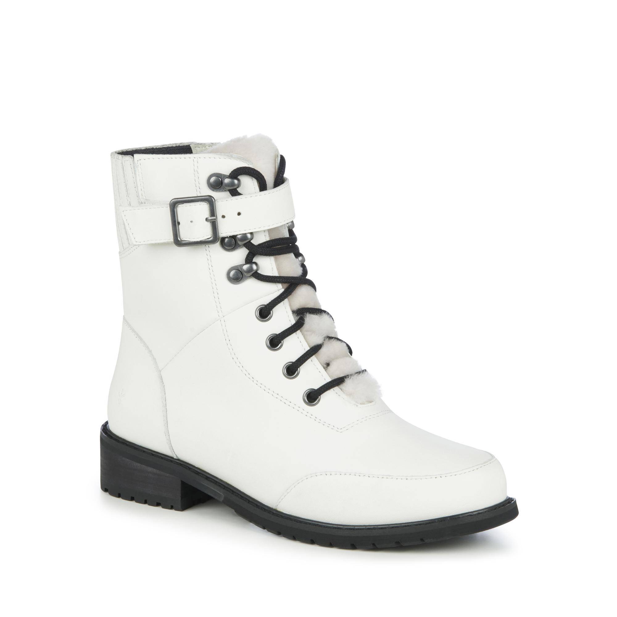 

Ботинки женские Emu Australia Waldron Leather W12801 белые 39 EU, Белый, Waldron Leather W12801