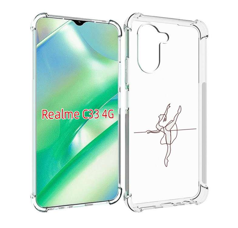 

Чехол MyPads маленькая-баллерина для Realme C33 4G, Прозрачный, Tocco
