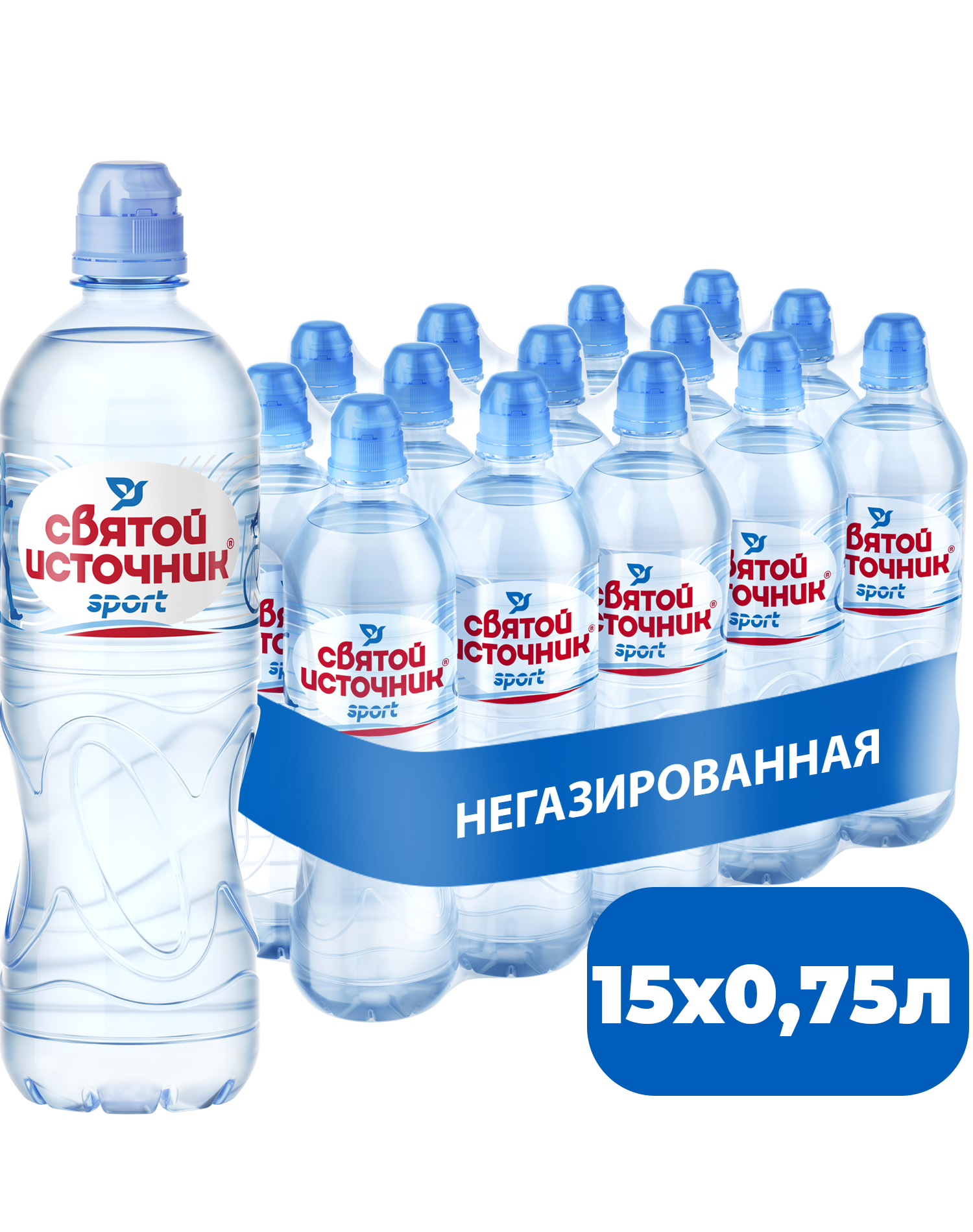 фото Святой источник вода спорт негазированная 0,75 л - 15 шт