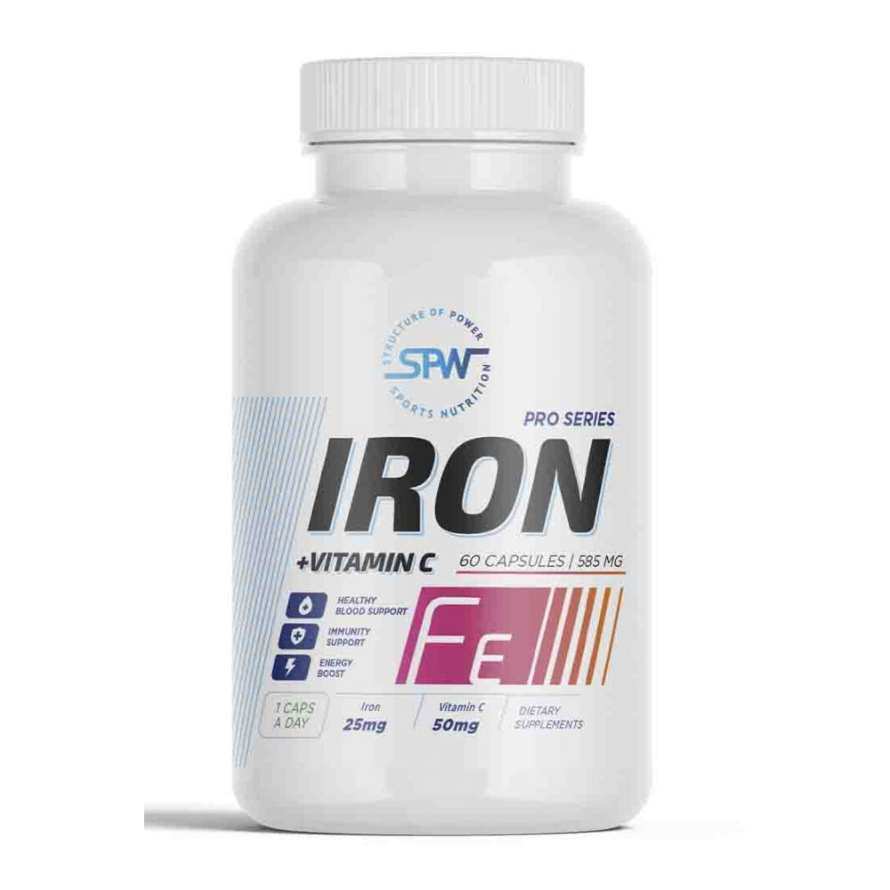 Железо + витамин С Iron Chelate + Vitamine C SPW 60 капсул