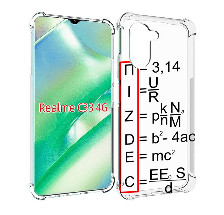 

Чехол MyPads математические-формулы для Realme C33 4G, Прозрачный, Tocco