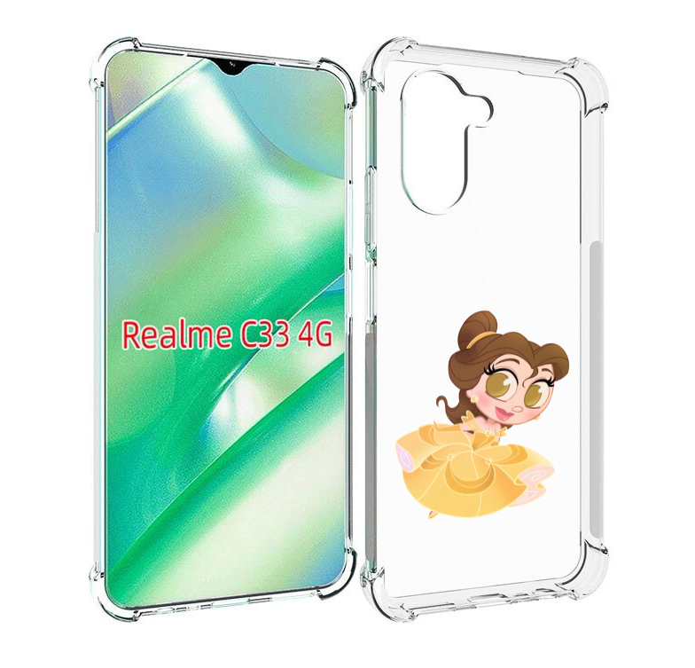 

Чехол MyPads мини-принцесса женский для Realme C33 4G, Прозрачный, Tocco