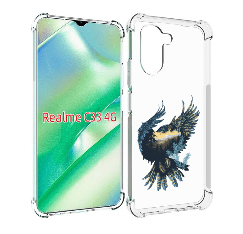

Чехол MyPads мирок в соколе для Realme C33 4G, Прозрачный, Tocco