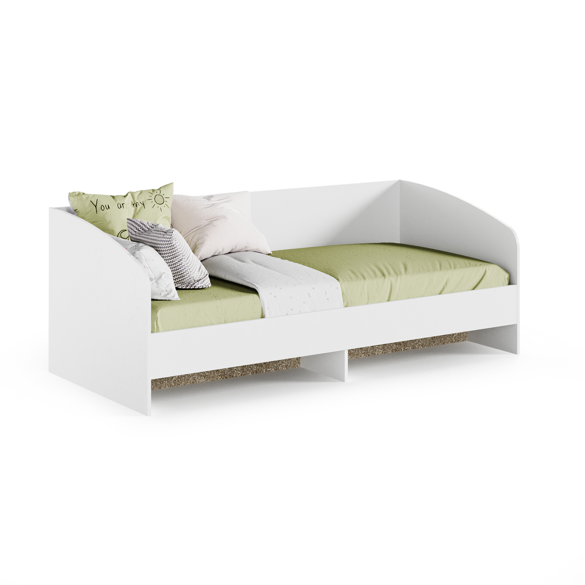 

Кровать RuHome24 Детская 90х200 белая, Белый, Детская