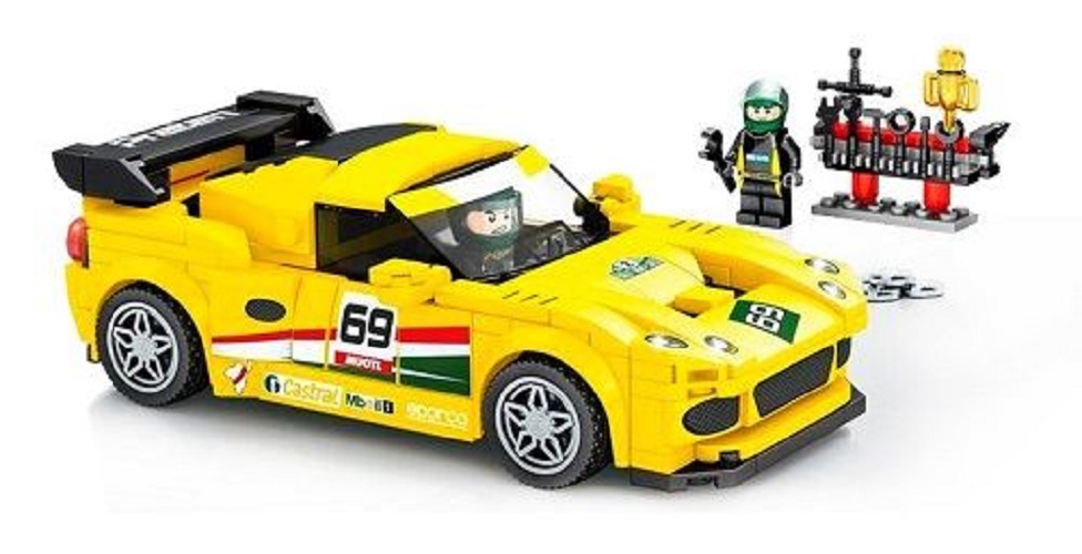 

Конструктор Sembo Block гоночный автомобиль Lotus Elise GT, для мальчика 6+, 325 дет., Спорткар Lotus Elise GT
