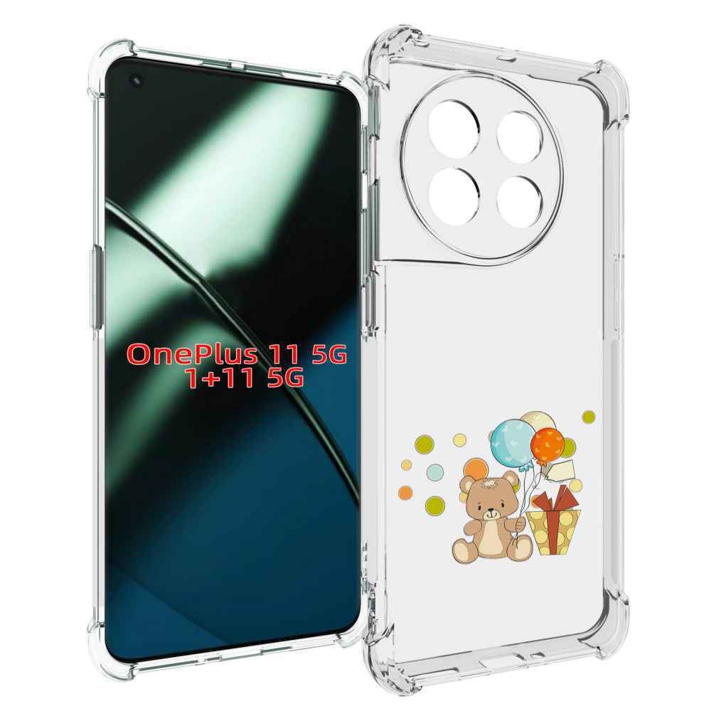 

Чехол MyPads медвеженок с подарком для OnePlus 11, Прозрачный, Tocco