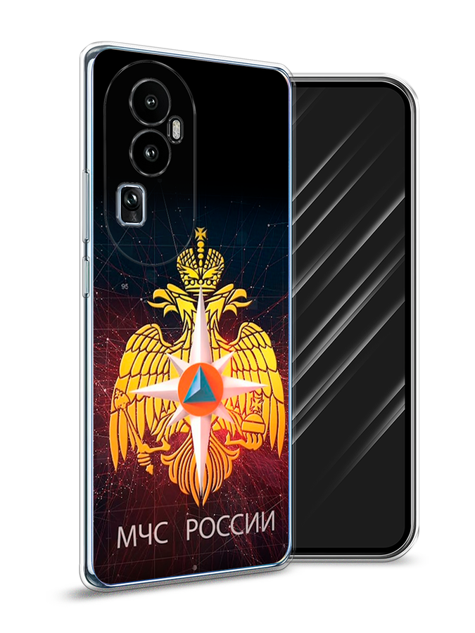 

Чехол Awog на Oppo Reno 10 "МЧС России", Черный;желтый;красный, 2514550-5