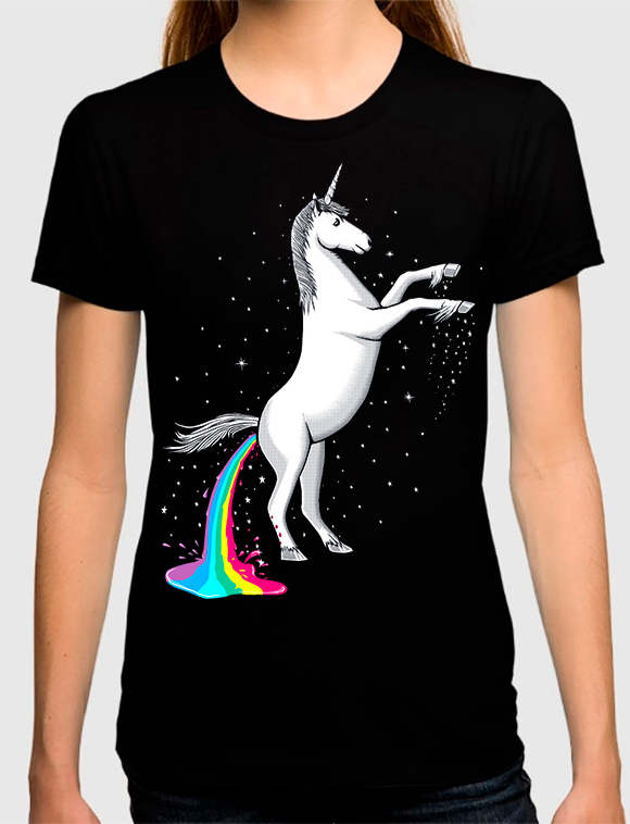 

Футболка женская Dream Shirts Единорог Женская 50007781 черная L, Единорог Женская 50007781