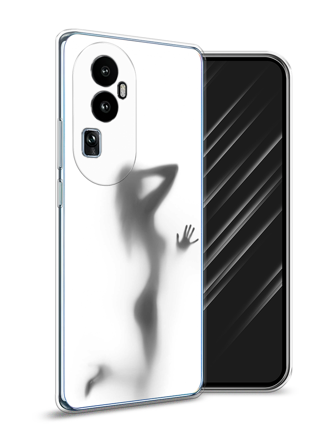 

Чехол Awog на Oppo Reno 10 "Стекло в душе", Белый;серый;черный, 2514550-7