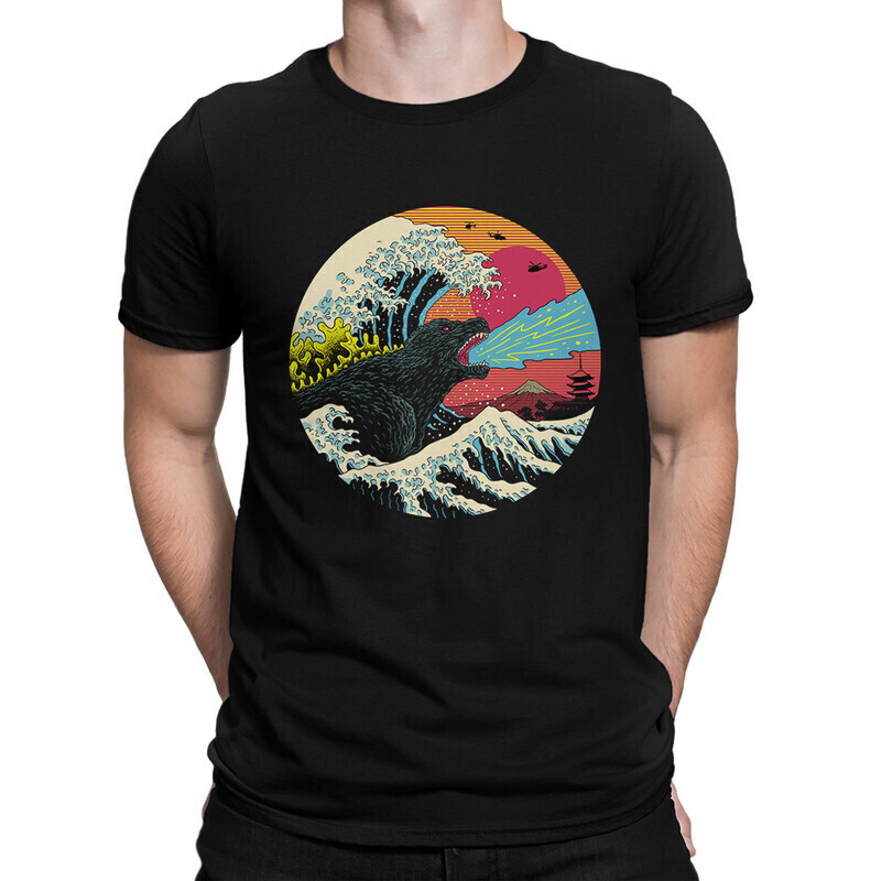 

Футболка мужская Dream Shirts Большая волна в Канагаве 1000390222 черная XS, Большая волна в Канагаве 1000390222