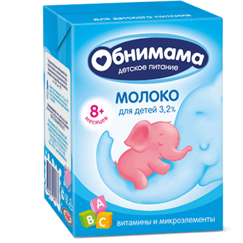 Молоко Обнимама 3,2% 200 г