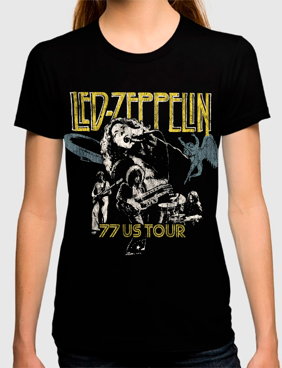 

Футболка женская Dream Shirts Led Zeppelin Женская 50007831 черная 2XL, Led Zeppelin Женская 50007831
