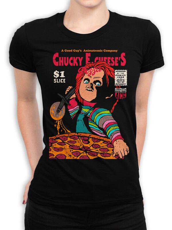 

Футболка женская Dream Shirts Чаки Женская 50007881 черная S, Чаки Женская 50007881