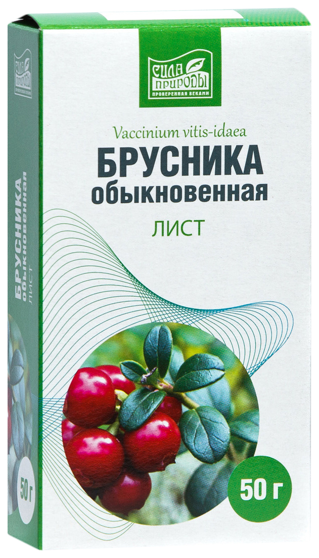 

Брусника обыкновенная лист 50 г Напитки Сила природы, Брусника обыкновенная