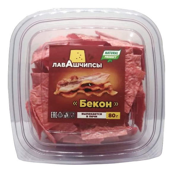 

Лавашчипсы со вкусом бекона 80 г