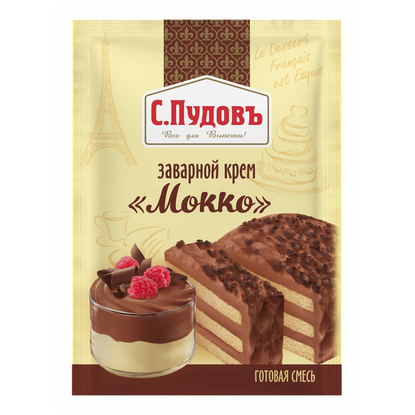 

Смесь для приготовления десерта С.Пудовъ Заварной крем Мокко 130 г
