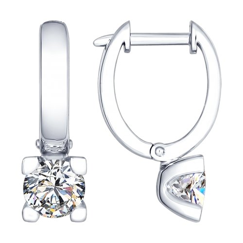 

Серьги из серебра со swarovski Яхонт Ювелирный 155080, 155080