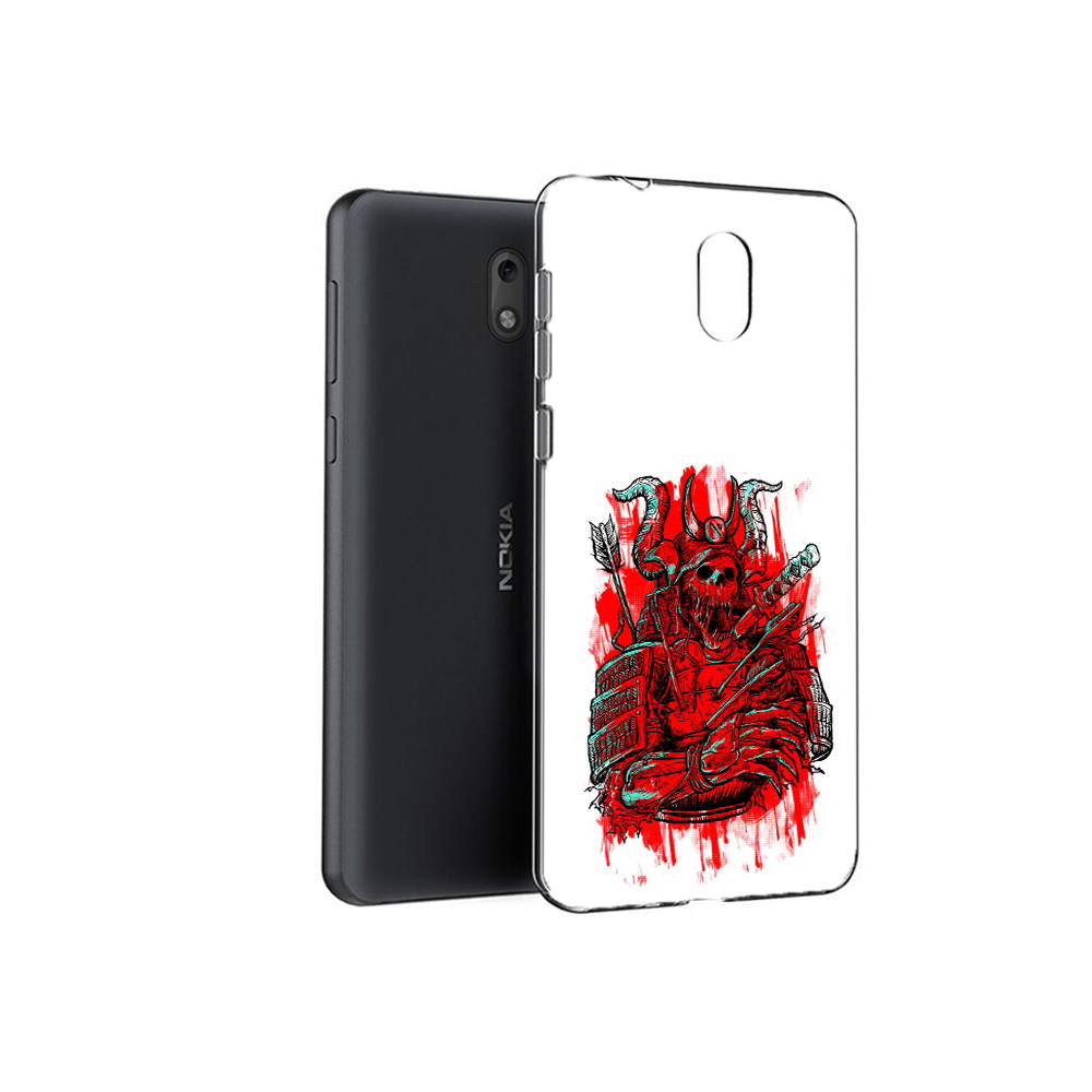 

Чехол MyPads Tocco для Nokia 6 красный скелет воин (PT60992.93.413), Прозрачный, Tocco