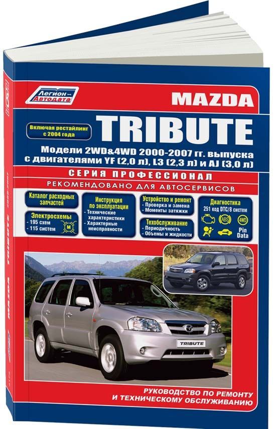 

Mazda Tribute 2000-07/рестайлинг с 2004 бенз. YF (2,0) L3 (2,3) AJ (3,0) серия ПР...