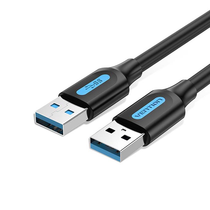 фото Кабель vention usb a-usb a, m-m 0,5м black (conbd)