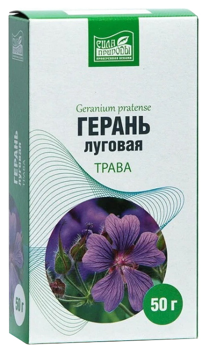 

Герань трава 50 г Напитки Сила природы, Герань трава