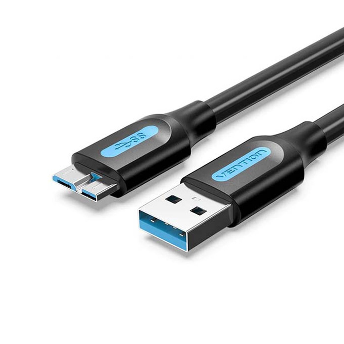 фото Кабель vention usb a-micro usb b, m-m 0,5м black (copbd)