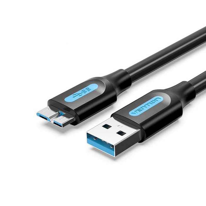 фото Кабель vention usb a-micro usb b, m-m 1м black (copbf)