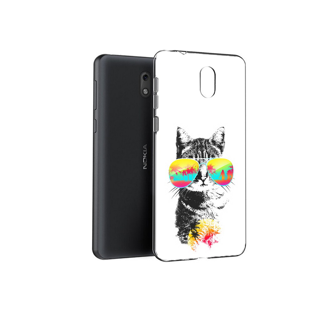 

Чехол MyPads Tocco для Nokia 6 крутой кот (PT60992.93.425), Прозрачный, Tocco