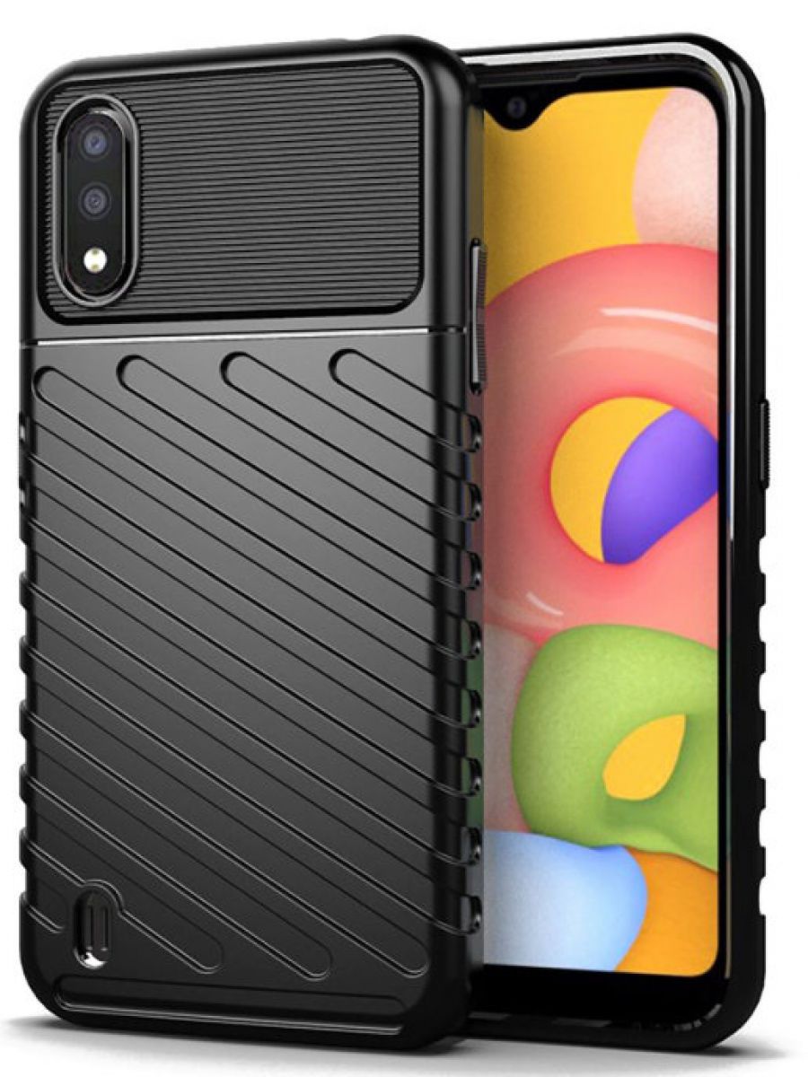 

Brodef Thunder Противоударный чехол для Samsung Galaxy A01 черный
