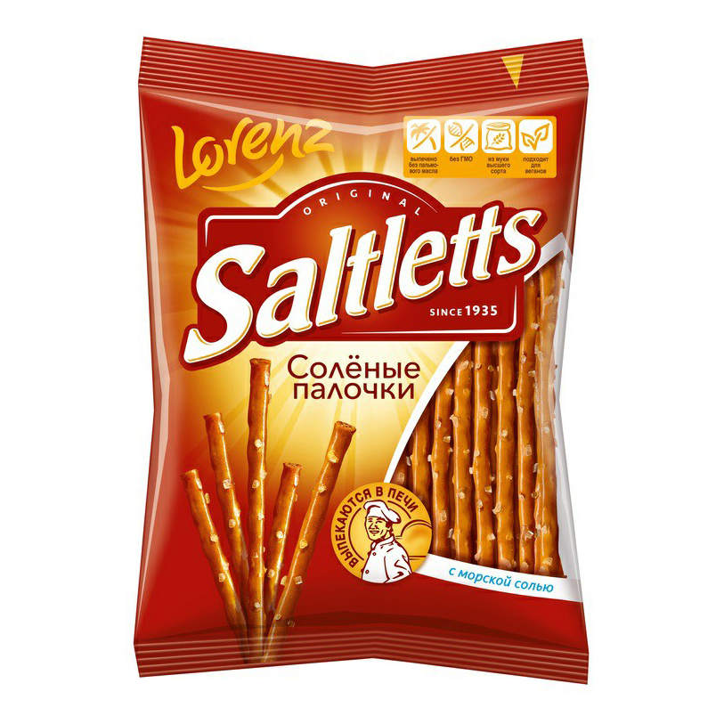 

Хлебные палочки Saltletts с морской солью 75 г