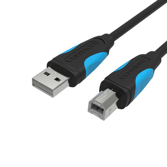 фото Кабель vention usb a-usb b, m-m 5м black (vas-a16-b500)