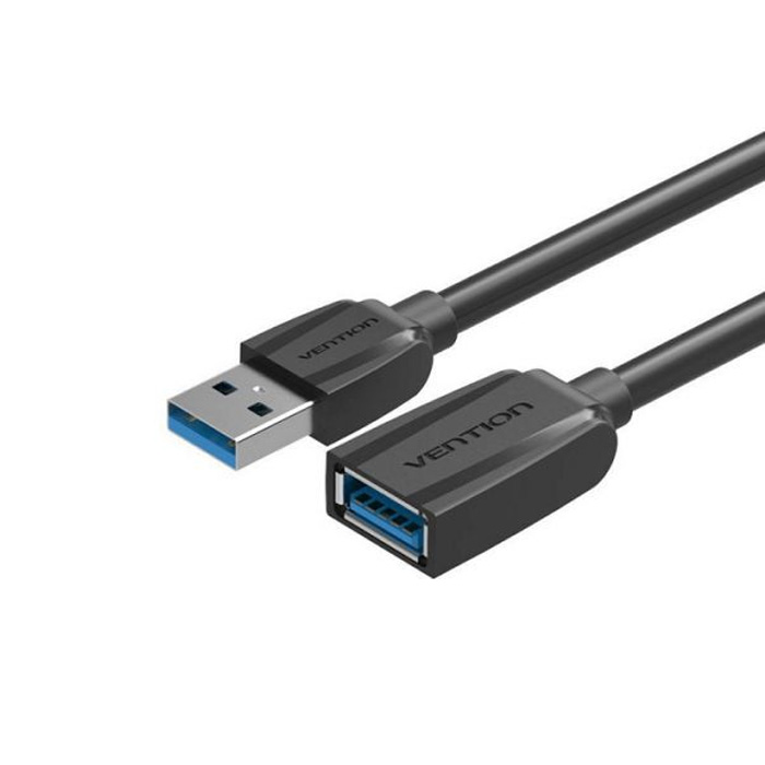 фото Кабель vention usb a-usb a, m-f 1м black (vas-a45-b100)