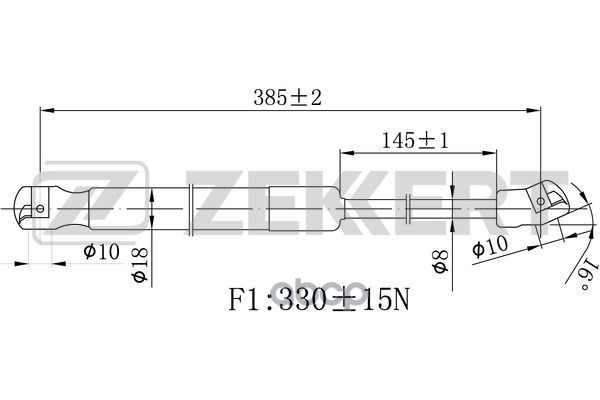 

Пружина Газовая Капота Hyundai Sonata Vi 09- Zekkert арт. GF2481