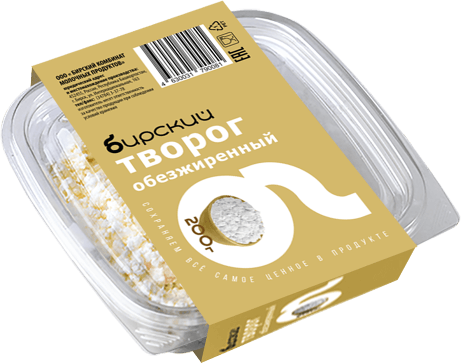 

Творог Бирский обезжиренный 1,8% 200 г