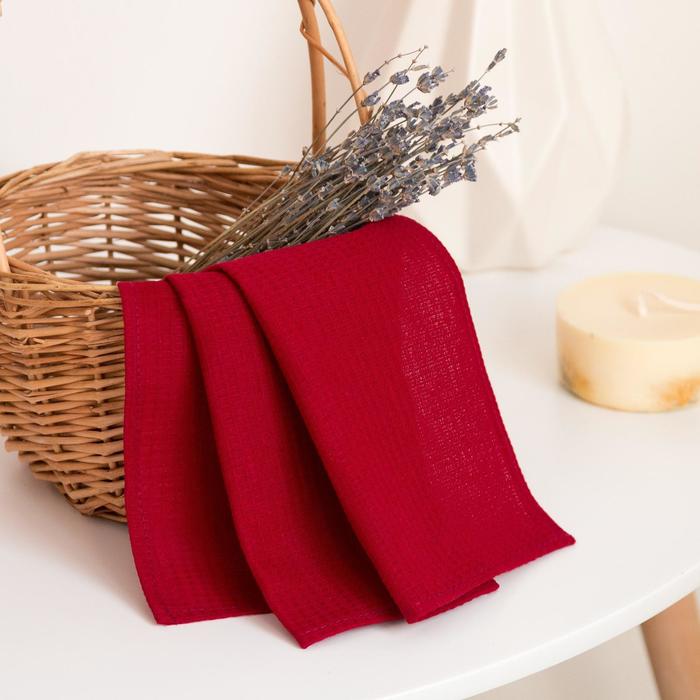 

Полотенце вафельное 34х50 см