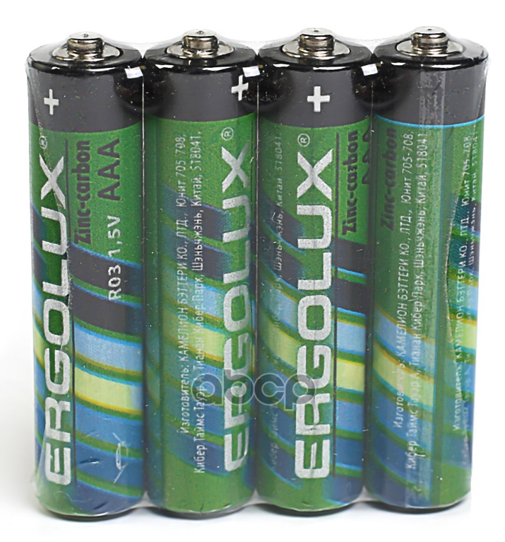 Батарейка Солевая Ergolux R03sr4 Aa 1,5v Упаковка 4 Шт. R03sr4 ERGOLUX арт. R03SR4