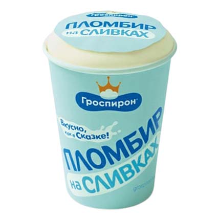 

Мороженое пломбир Гроспирон ванильный на натуральных сливках 15% 80 г