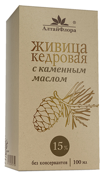 

Живица кедровая с каменным маслом100 мл АлтайФлора, Живица кедровая с каменным маслом