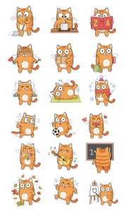 

НАКЛЕЙКИ ДЕКОРАТИВНЫЕ ВИНИЛОВЫЕ Divino Sticky Кот, Коричневый