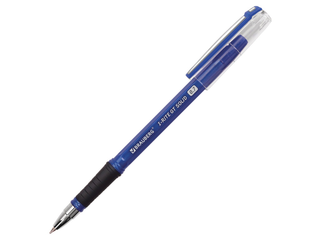

Ручка шариковая Brauberg i-Rite GT Solid, синяя, 0,7 мм, 1 шт., i-Rite GT Solid
