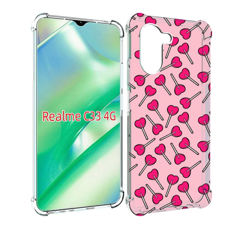 

Чехол MyPads много лединцов для Realme C33 4G, Прозрачный, Tocco