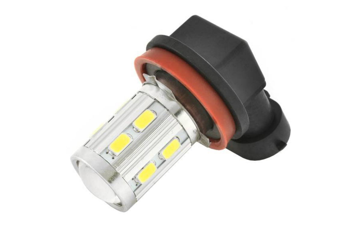 фото Автолампа диод h11 12v 12smd диодов 1-конт белая skyway ближний, дальний, противотуманные